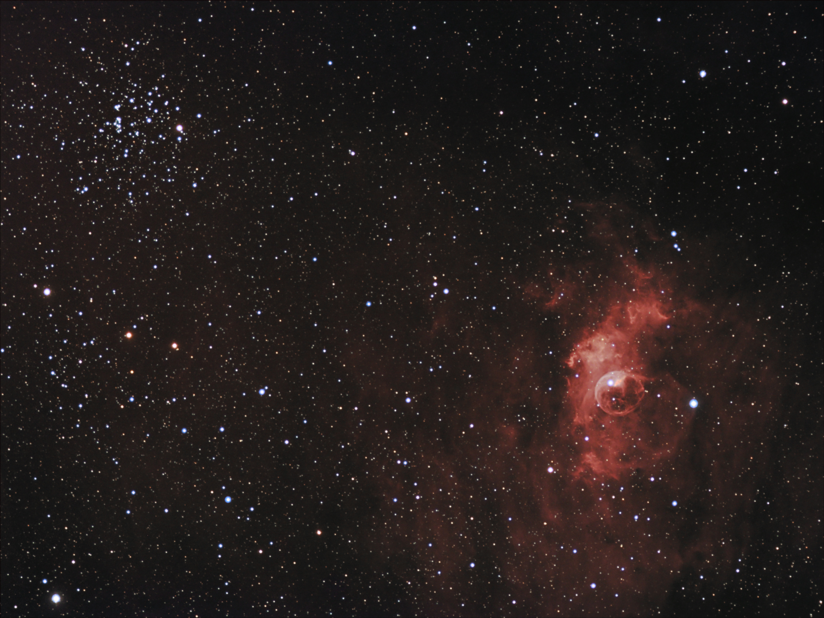 NGC7635 (Bubble nebula) & M52
